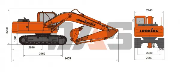 Экскаватор Lonking CDM6225N габарит купить в Иркутске